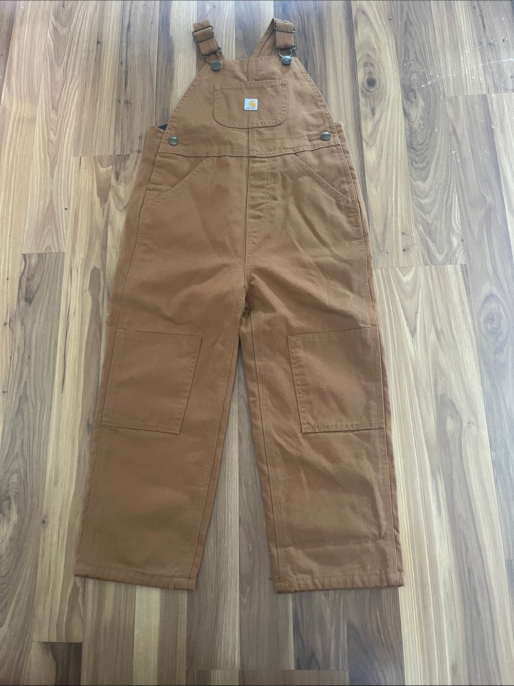 Carhartt NEW Kids Rugged Brown Canvas Overalls